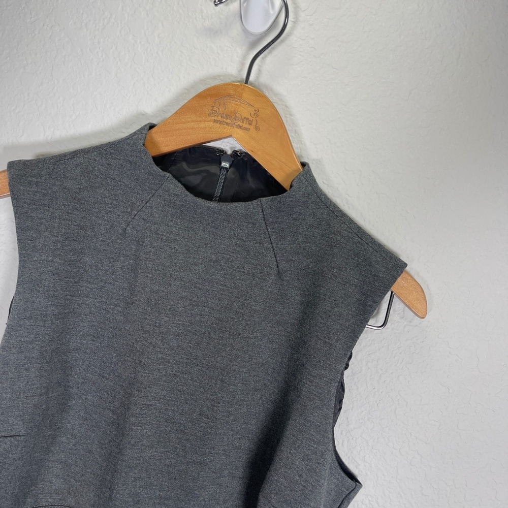 J. Crew Gray Midi Dress